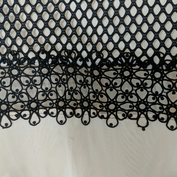 Sheer Bodysuit with Lace Detail. - Picture 3 of 4